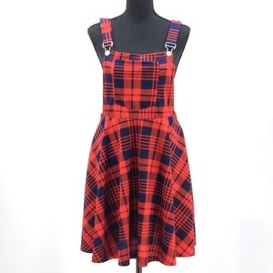 Shein Overall Pinafore A-line Swing Dress Adjustable Straps Women's Plus Size 0X